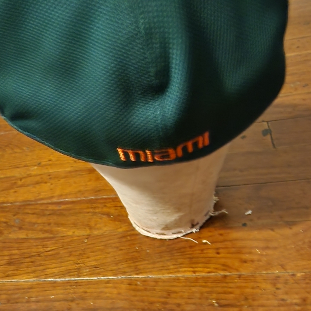 Miami Hurricanes Mens Sz 7 7/8 Fitted Hat - Picture 6 of 7